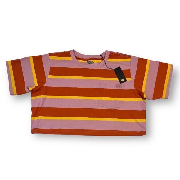 Dickies Striped Crop Top Size Small - Picture 1 of 4